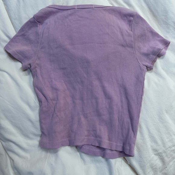 Brandy Melville purple crop top - Picture 3 of 3